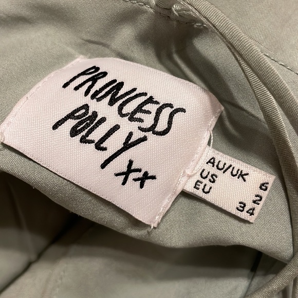 Princess Polly Jessa Mini Dress Sage - Picture 5 of 5